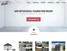 Tablet Screenshot of ekp-bau.de